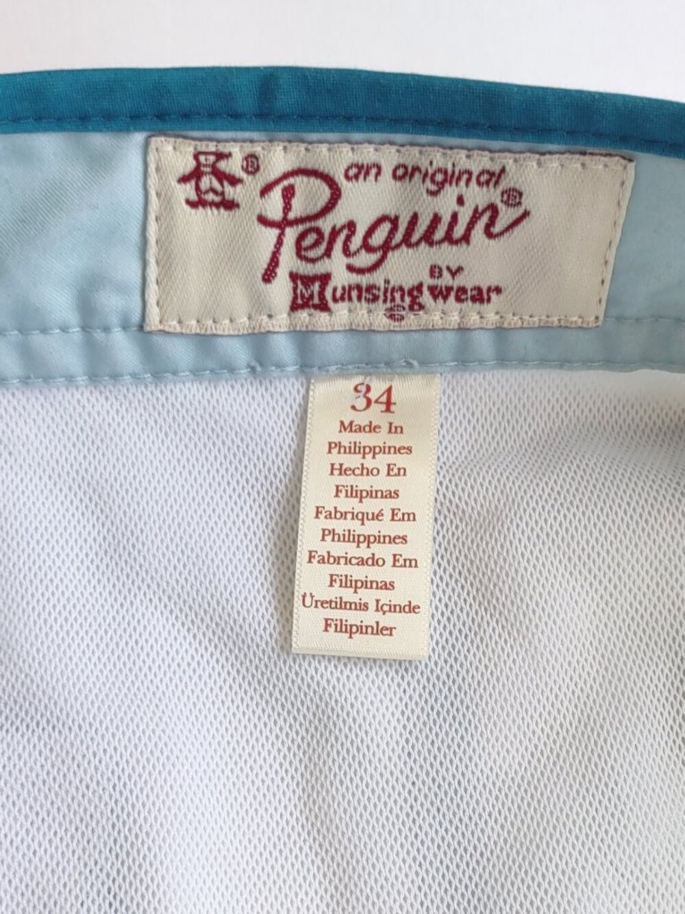 Original Penquin Men's Swim Trunks Briefs Size 34 Retro Euro LSummer Resort - Picture 9 of 9
